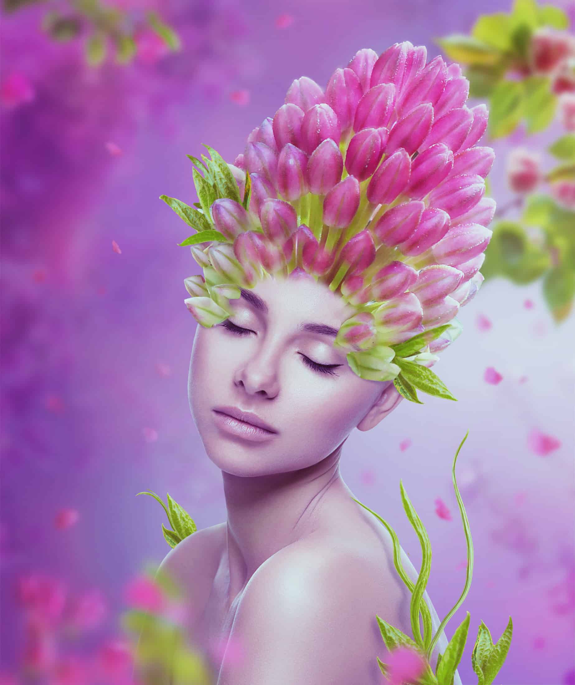 How to Create a Flower Portrait Photo Manipulation With Adobe Photoshop