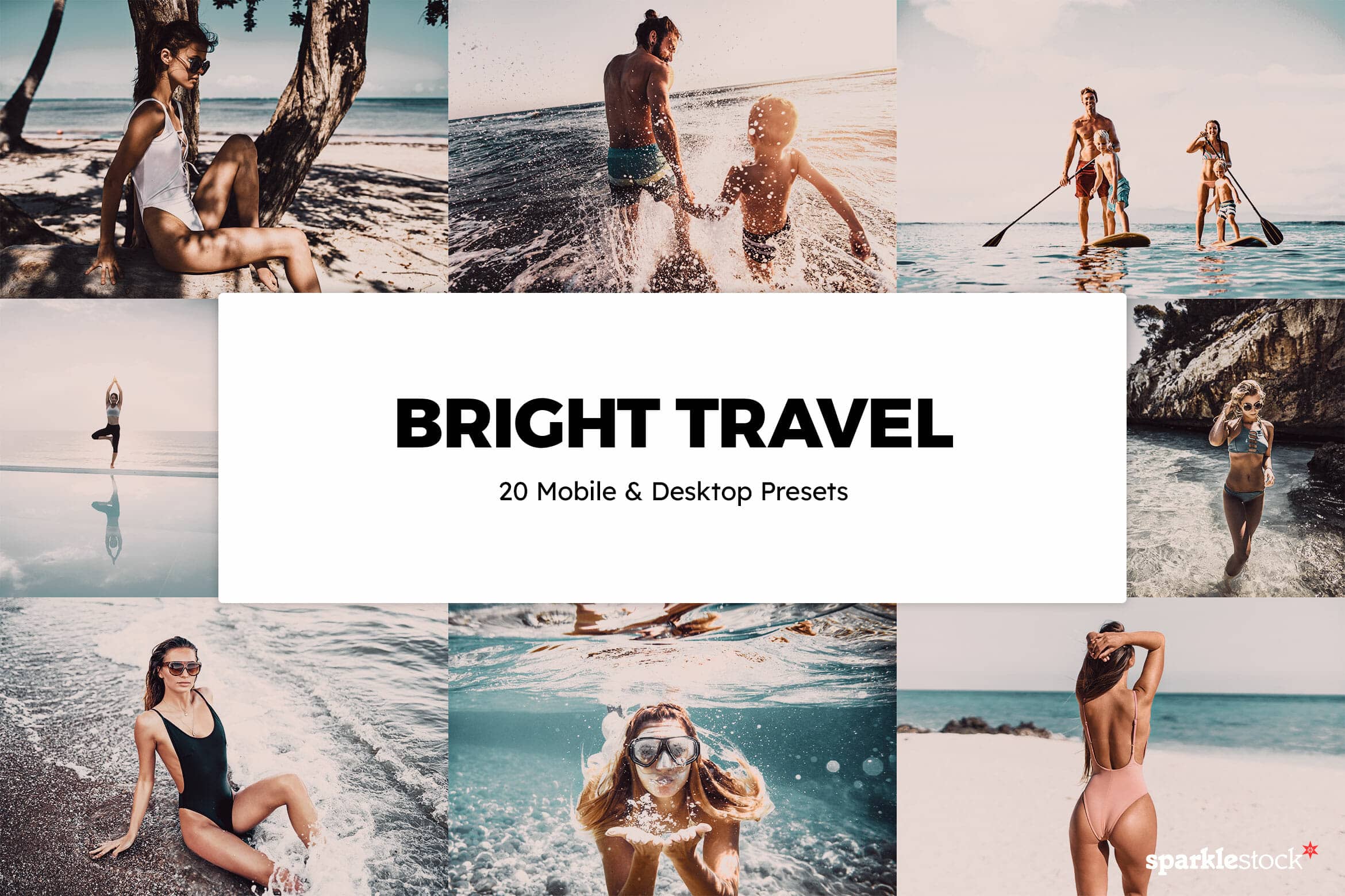 8 Free Bright Travel Lightroom Presets and LUTs