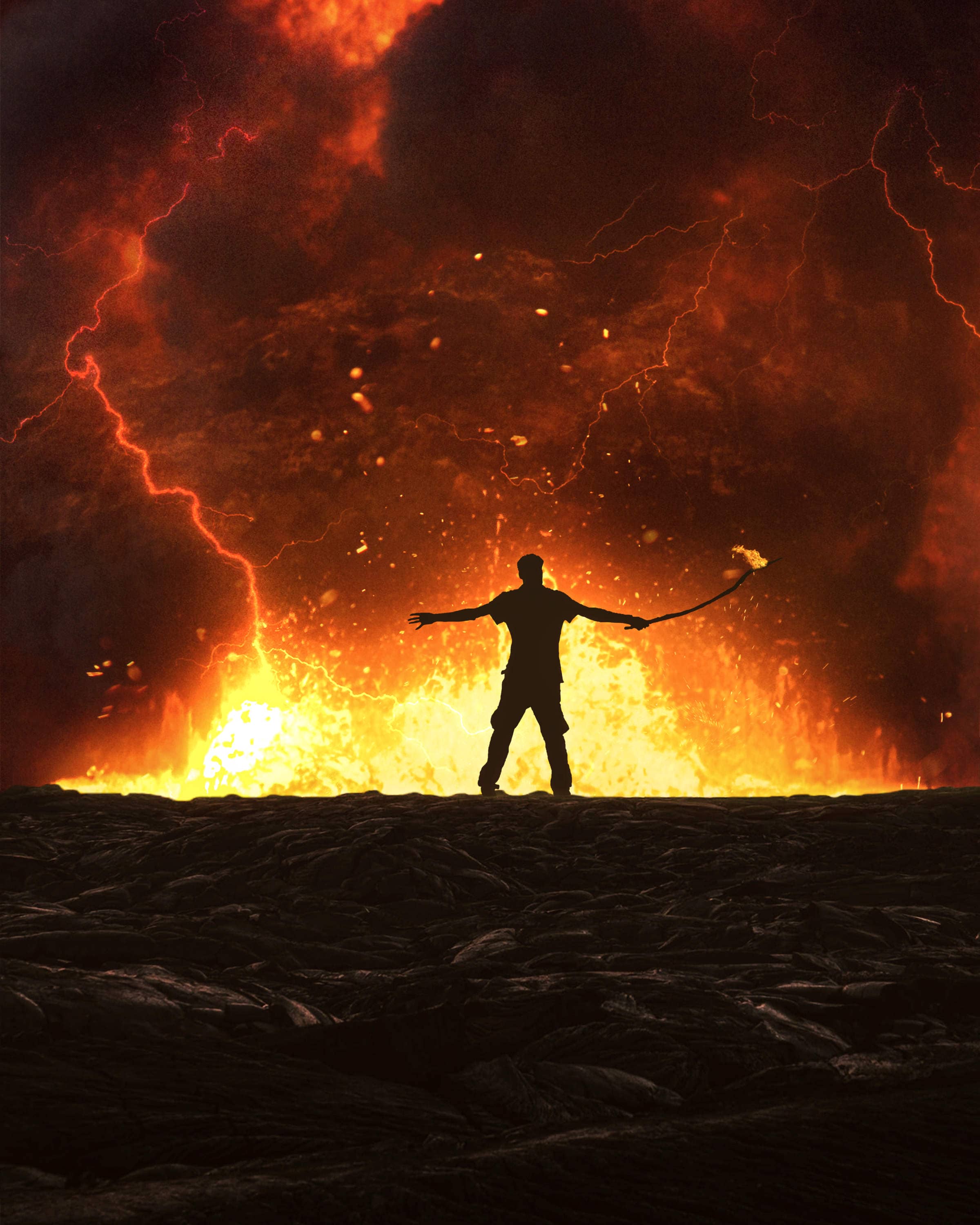 Create an Explosive Fire Scene in Photoshop