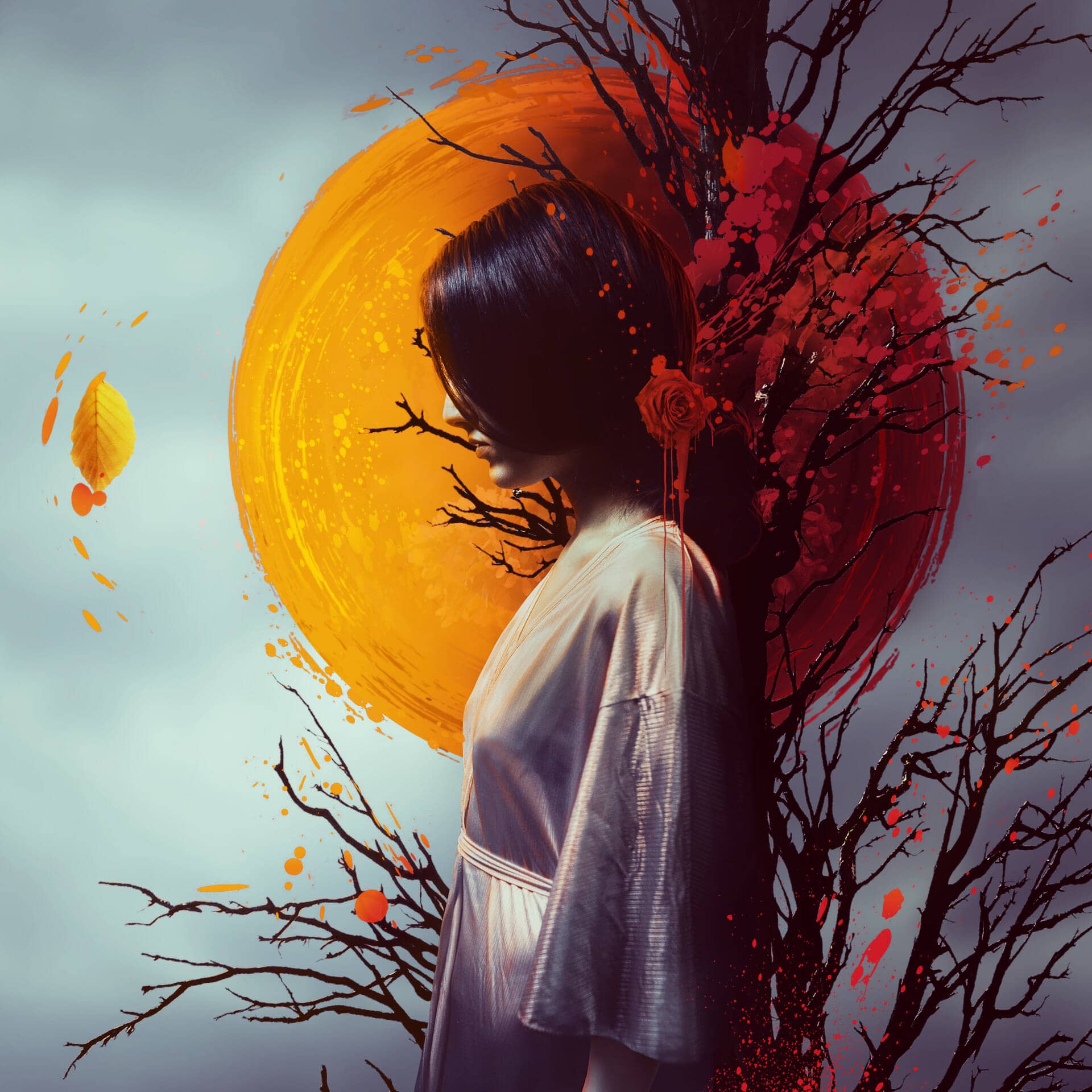 How to Create an Abstract,  Fantasy Autumn Artwork with Adobe Photoshop