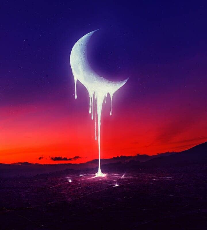 How to Create a Surreal, Fantasy Melting Moon Scene with Adobe Photoshop