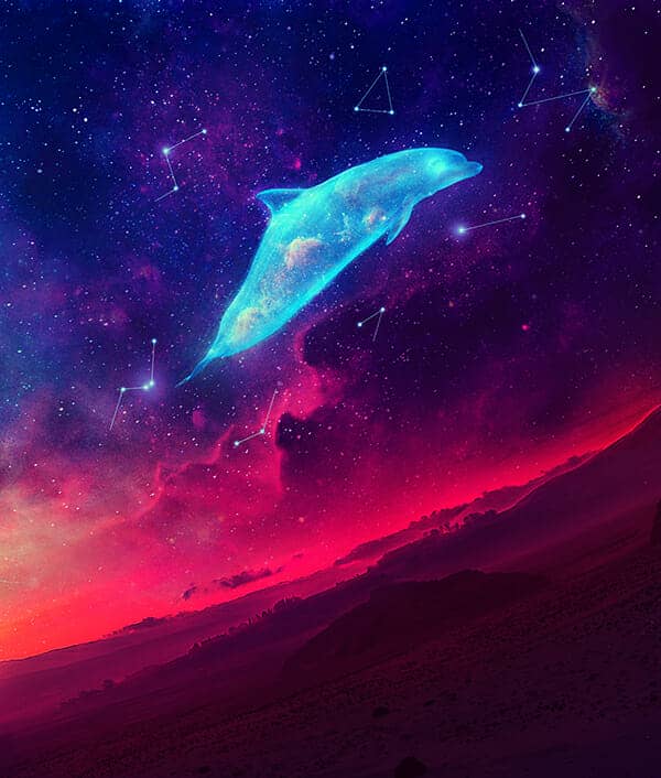 How to Create a Space Dolphin Scene with Adobe Photoshop