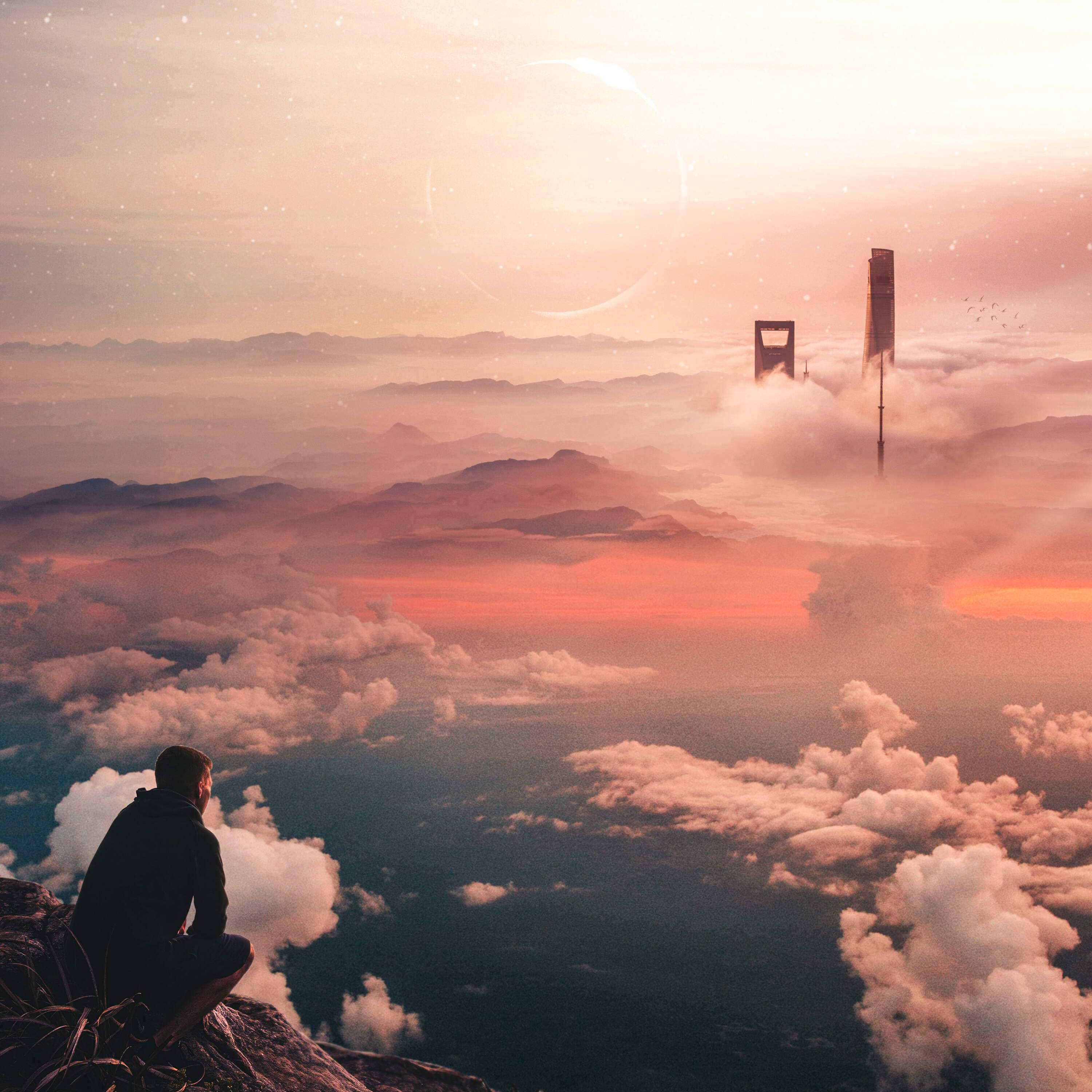 How to Create a Scene Above the Clouds Photo Manipulation Tutorial