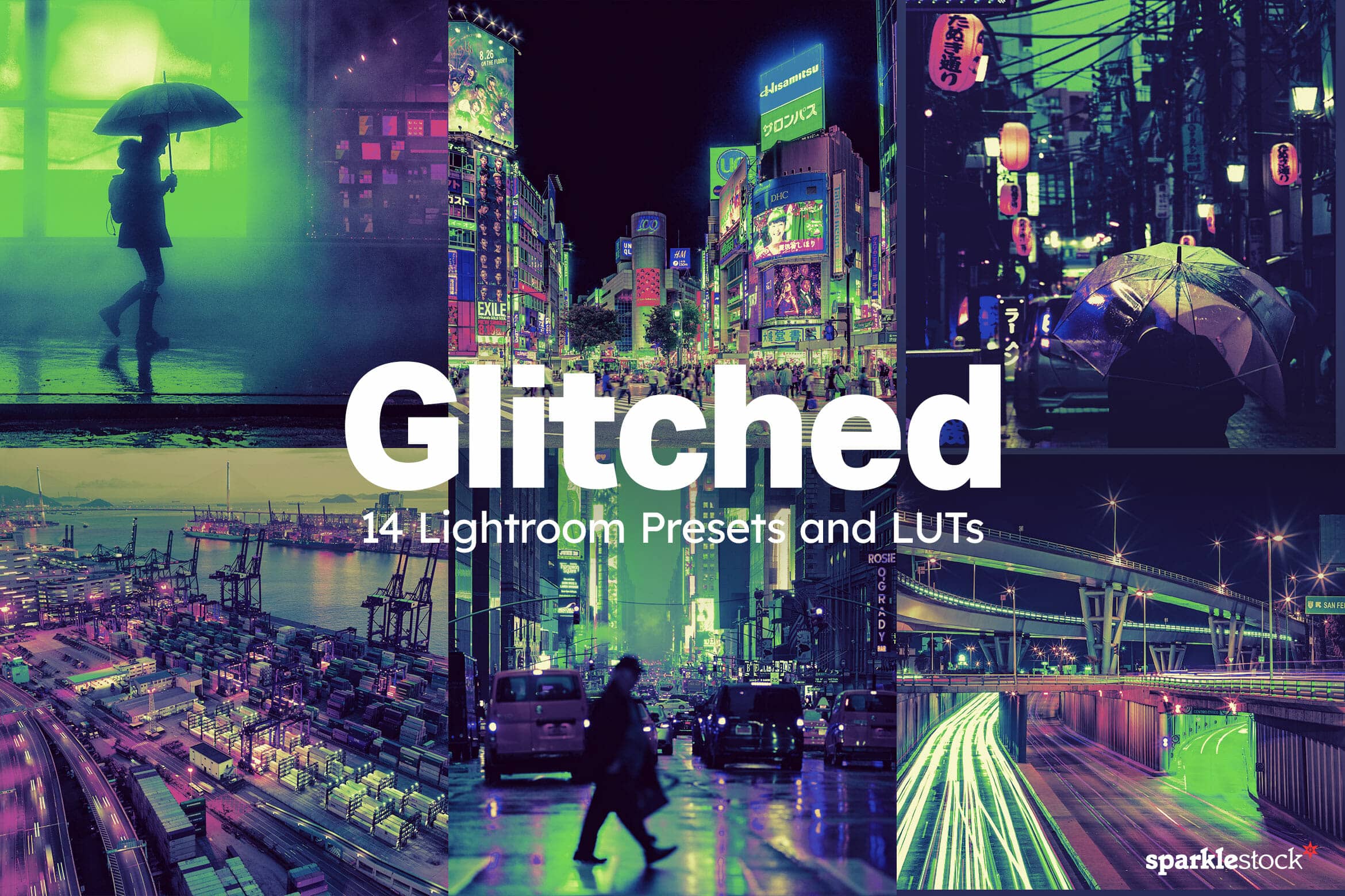 5 Glitchy Colors Lightroom Presets and LUTs