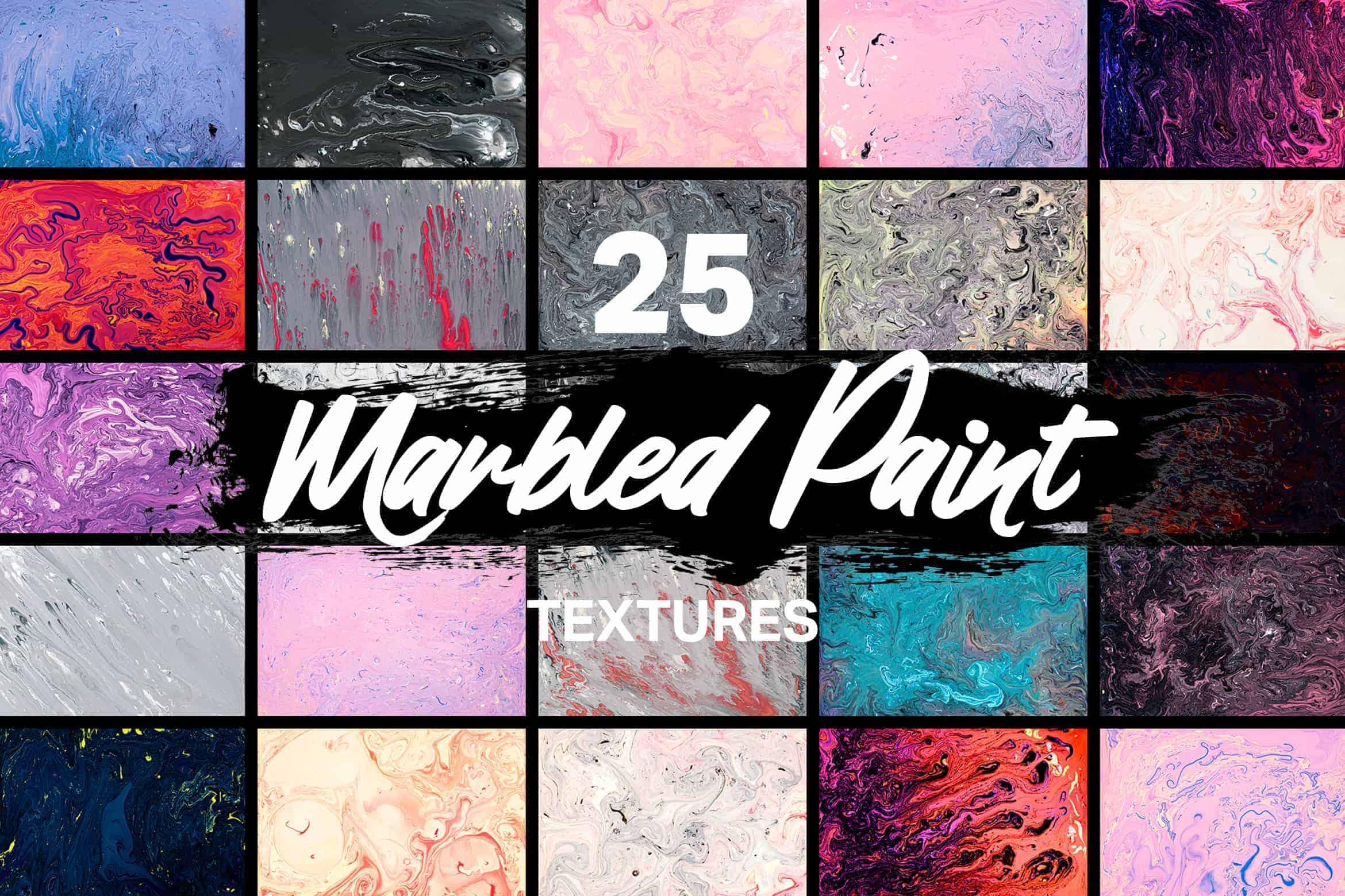 5 Free Marbled Paint Textures
