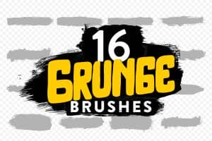 Free: 5 Grunge Stroke Photoshop Brushes