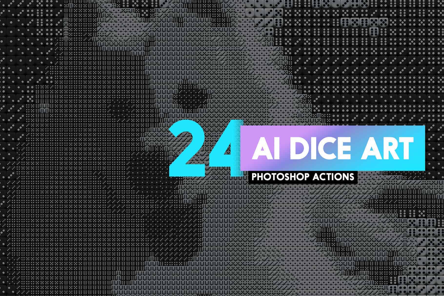 Create Art Made From Thousands of Dice with 4 Free Photoshop Actions