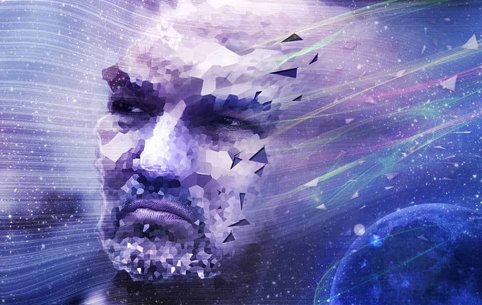Create a Striking Photo Manipulation of a Face Distorted in Space